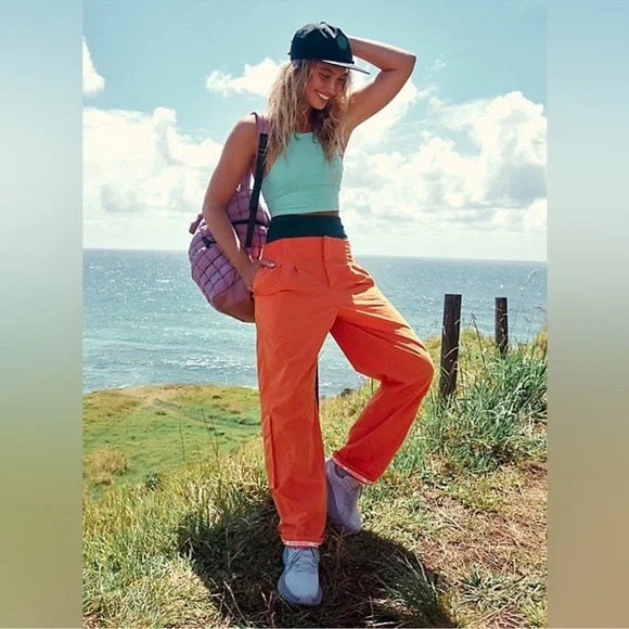 Free People Movement Mesmerize Me Cargo Pants Fired Up - Picture 1 of 4